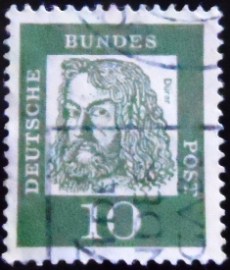 Selo postal da Alemanha Berlin de 1961 Albrecht Dürer