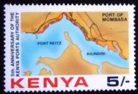 Selo postal do Quênia de 1983 Mombasa Port