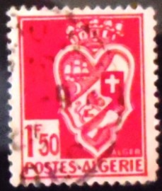 Selo postal da Argélia de 1942 Algiers 1,50