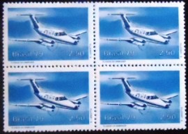 Quadra de selos do Brasil de 1979 EMBRAER