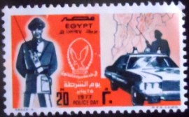 Selo postal do Egito de 1977 Police Day