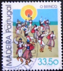Selo postal da Ilha da Madeira de 1982 Dancers