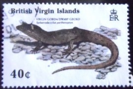 Selo das Ilhas Virgens Britânicas de 1988 Virgin Gorda Dwarf Gecko