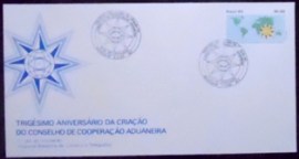 Envelope FDC Oficial de 1983 Cooperação Aduaneira