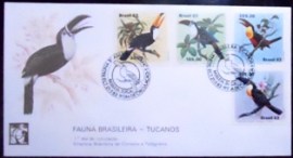Envelope FDC Oficial nº 287de 1983 Tucanos 1362
