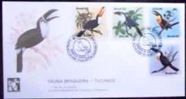Envelope FDC Oficial nº 287de 1983 Tucanos 1388