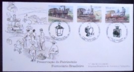 Envelope FDC Oficial nº 289 de 1983 Patrimônio Ferroviário