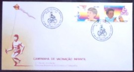 Envelope de 1º Dia de Circulação de 1983 Vacinação Infantil