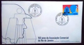 FDC Oficial de 1984 Anº 337 Associação Comercial Rio