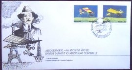 FDC Oficial nº 472 de 1989 Santos Dumont