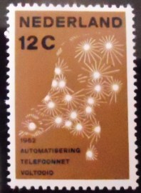 Selo postal da Holanda de 1962 Netherlands public switched telephone network