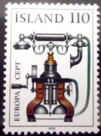 Selo postal da Islândia de 1979 History of the Post