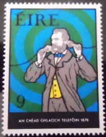 Selo postal da Irlanda do Norte de 1976 Telephone 1876