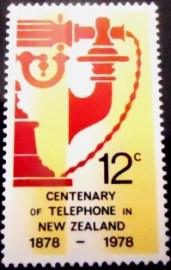 Selo postal da Nova Zelândia de 1978 Telephone