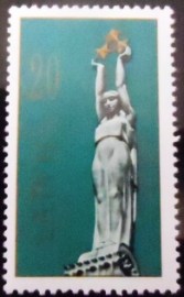 Selo postal da Letônia de 1991 Freedom monument 20