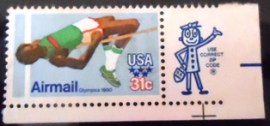 Selo postal dos Estados Unidos de 1979 High jumper