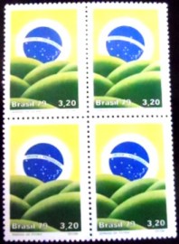 Quadra de selos do Brasil de 1979 Semana da Pátria