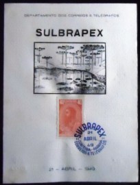Folhinha Autorizada nº 13 de 1949 Sulbrapex