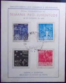 Folhinha Autorizada nº 1 de 1940 Semana Pró-Juventude