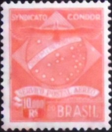 Selo postal do Brasil de 1927 Sindicato Condor K 7 N JP