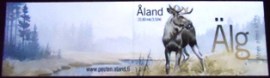Caderneta postal das Ilhas Aland de 2000 Eurasian Elk