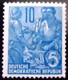 Selo postal da Alemanha Oriental de 1959 Engineers