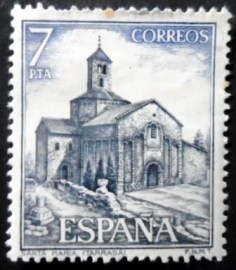 Selo postal da Espanha de 1975 Church of Santa María