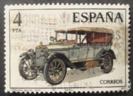 Selo postal da Espanha de 1977 Hispano Suiza 1915