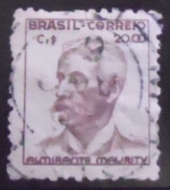 Selo postal do Brasil de 1950 Almirante Maurity U