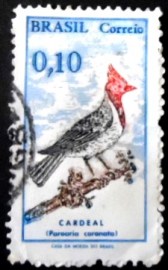 Selo postal do Brasil de 1969 Cardeal W
