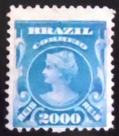 Selo postal do Brasil de 1915 Princesa Isabel - 150 U