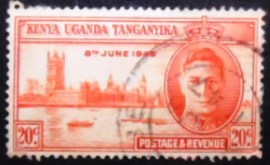 Selo da África Oriental Britânica de 1946 King George VI and Houses of Parliament