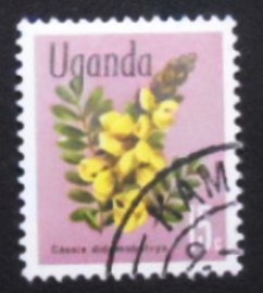 Selo postal da Uganda de 1969 Peanut Butter Cassia
