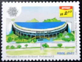 Selo postal do Brasil de 2023 Mercado Central Fortaleza