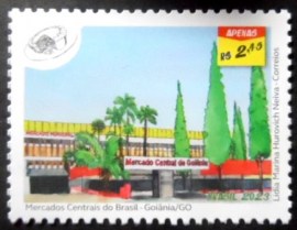 Selo postal do Brasil de 2023 Mercado Central Goiânia
