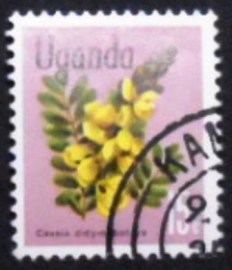 Selo postal da Uganda de 1969 Peanut Butter Cassia
