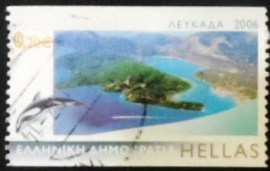 Selo postal da Grécia de 2006 Lefkada