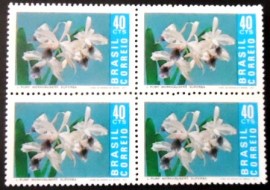 Quadra de selos do postais do Brasil de 1971 LaeliaM