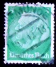 Selo postal da Alemanha Reich de 1932 Paul von Hindenburg 5
