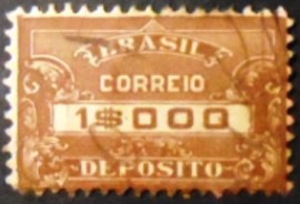 Selo Depósito do Brasil de 1920 1$ D29