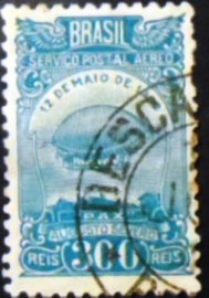 Selo postal do Brasil de 1934 PAX Augusto Severo