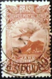 Selo postal Aéreo do Brasil de 1934 Jahu Ribeiro de Barros