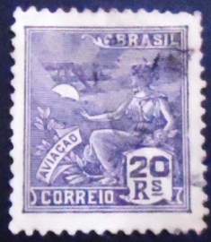 Selo postal do Brasil 1940 Aviação 20
