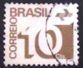 Selo postal Regular emitido no BRASIL em 1972 - 539 U
