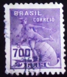 Selo postal do Brasil 1931 Mercúrio 700