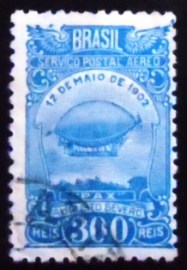 Selo postal do Brasil de 1934 PAX Augusto Severo
