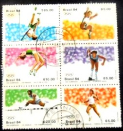 Se-tenant do Brasil de 1983 Olimpíadas de Los Angeles