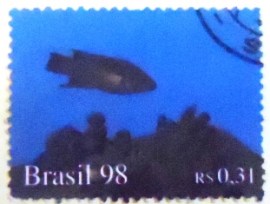Selo postal do Brasil de 1998 Snapper
