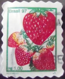 Selo postal regular emitido no Brasil em 1997 743 U