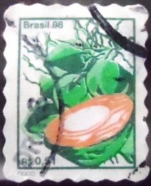 Selo postal do Brasil de 1998 Coco